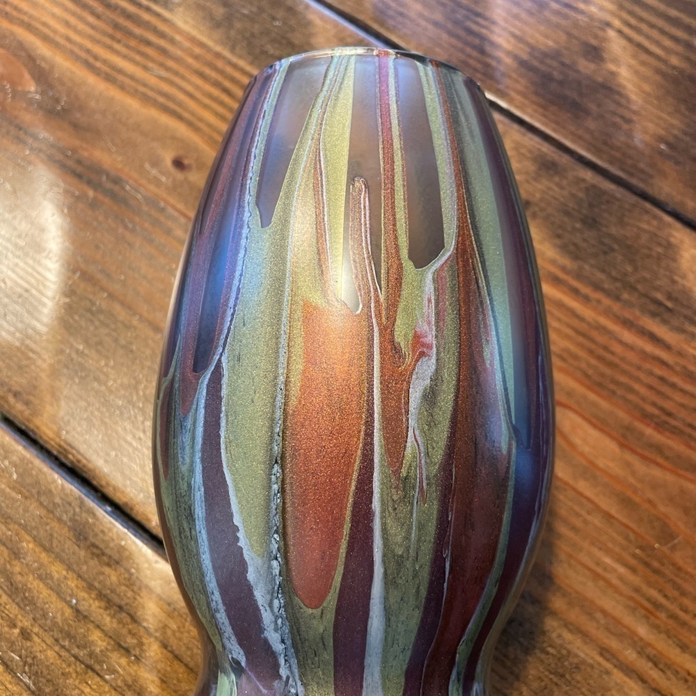 Handmade acrylic pour vase NEW - Picture 3 of 5